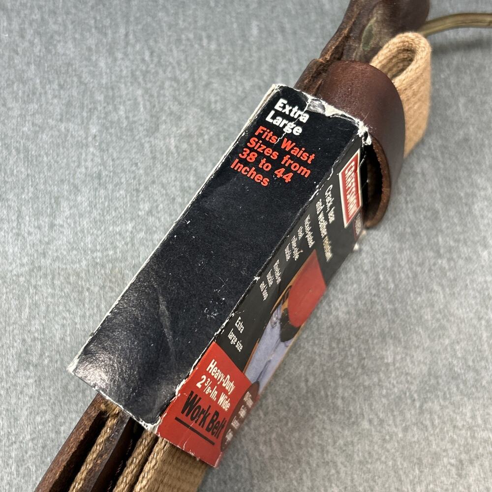 VTG XL Craftsman Model #940524 2.375" Leather Work Belt NOS 38-44 Waist Size - Picture 5 of 9